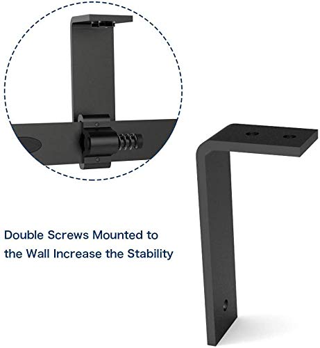 6FT/1.8M Ceiling Mount Sliding Barn Door Hardware, L-shaped bracket system, Fits 60cm wide, single door panel.