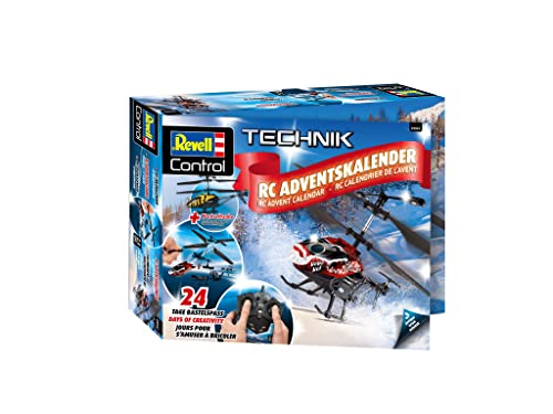 Revell Advent Calendar RC Helicopter I Remote-controlled helicopter I for building I RC advent calendar for boys, girls & adults aged 10 and up I Christmas gift