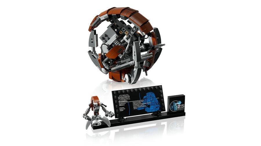 LEGO Star Wars Droideka Set, Droid model building kit for adults, office decoration, collector's item, gift idea for men and women 75381