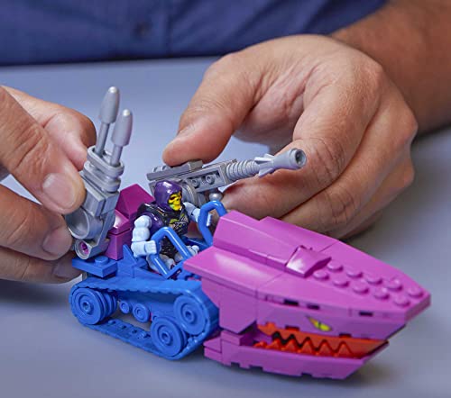 Mega Construx HHD16 - Masters of The Universe Snake Mountain building set, for ages 14+ & HDK07 - Construx Masters of The Universe Land Shark battle vehicle kit, Motu, building toy for kids ages 8+