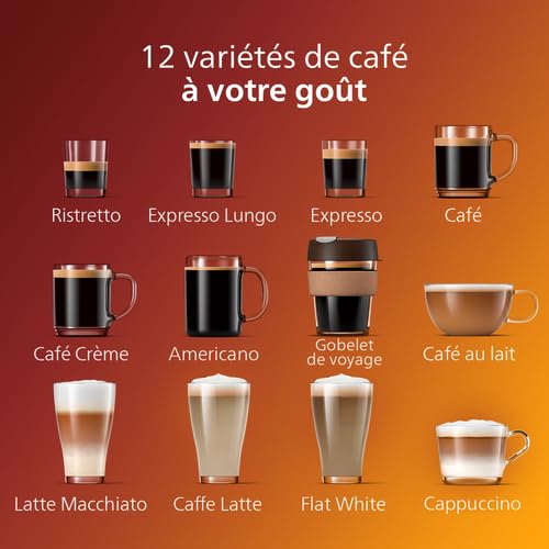 Philips Series 5400 Coffee Machine - LatteGo Milk System, 12 Coffee Specialties, Intuitive Display, 4 User Profiles, Black (EP5441/50)