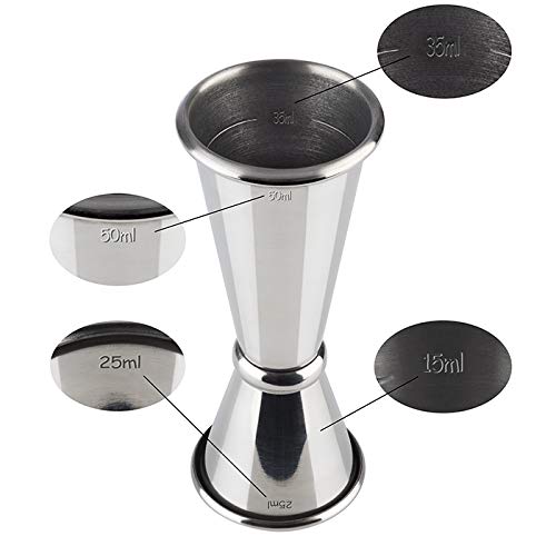 Buddy's Bar - Gin Tonic Basic Set, bar equipment, shiny stainless-steel look, food-safe, dishwasher-safe, long drink set including gift box.