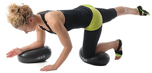Original Pezzi® Mini Eggball® MAXSAFE 2-pack Ø18x36cm Yoga Workout black