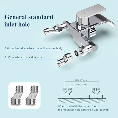 KULACO bathtub faucet waterfall with handheld shower, brass single-handle bathtub mixer tap, bath shower faucet with pressure switch, chrome tub faucet for bathroom.