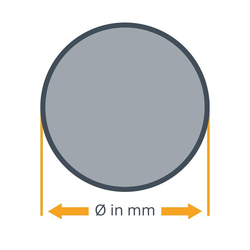 Aluminum round diameter Ø 24mm | Length = 1000mm (100cm) Round rod for turning, milling, drilling, sawing