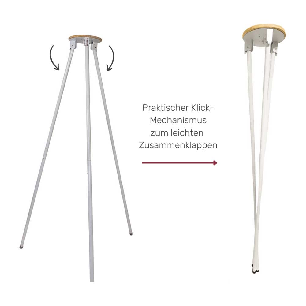 HOBEA-Germany hammock stand for baby hammock and baby swing (white)