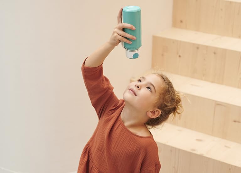 Mepal Little Dutch pop-up campus water bottle - personalized with name for kids - leak-proof bottle for school - BPA-free & dishwasher safe - 400 ml - Little Goose.