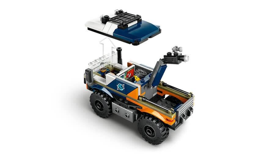 LEGO City Jungle Explorer Truck, construction and playset for kids aged 6 and up, cool birthday gift, truck toy with 3 adventurer minifigures and tiger 60426.