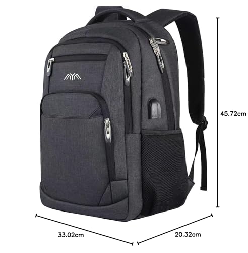 Men's backpack, school backpack for boys teenagers, laptop backpack for school daypacks for work hiking traveling camping for 15.6 inch laptop.