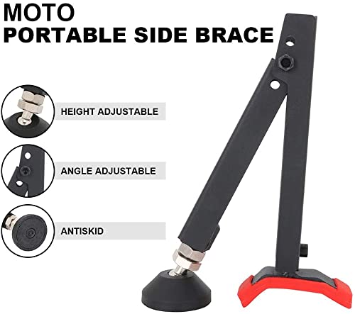 JFG RACING Motorcycle Stand Rear, Front and Rear Stand with Cleaning Brush for most motorcycles Motocross Enduro Pit Bike Dirt Bike Surron Talaria Sting E-Bike Red