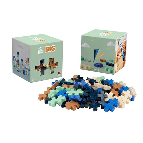 Plus-Plus 3489 Great construction toy, BIG Breeze, creative building blocks in storage box for children from 12 months, 100 pieces.