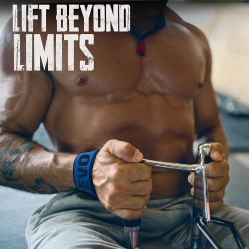 EVO Fitness lifting straps are perfect for bodybuilding and intense workouts like deadlifts. They are suitable for both men and women. Get yours in blue today!