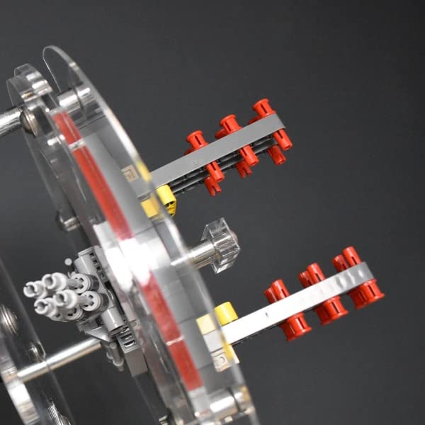 FiguWorld FalconHolder is the acrylic stand compatible with Lego Millennium Falcon Star Wars Set 75192.