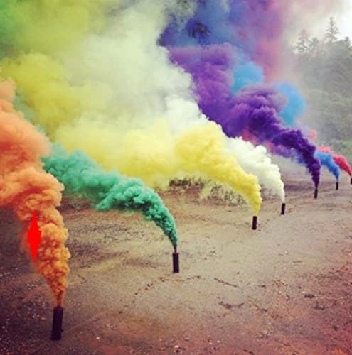 Smoke volcano fountain | 5 pieces | Color Mix | Duration 45 sec | Smoke tube smoke flare smoke pot smoke generator with dense strong smoke | CM7 | All year round fireworks Cat T1/F1