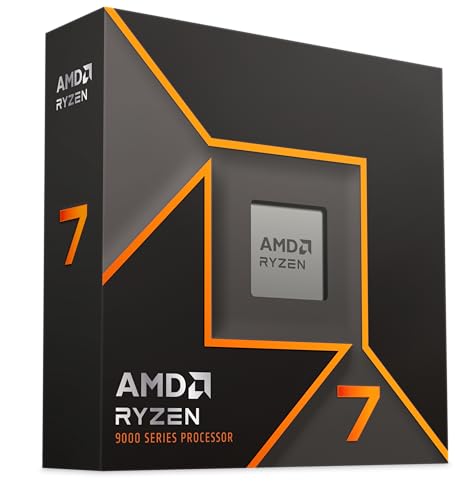 AMD Ryzen 7 9700X processor (8 cores/16 threads) 65W TDP, AM5 socket, 40MB cache, Up to 5.5 GHz max boost frequency, No cooler