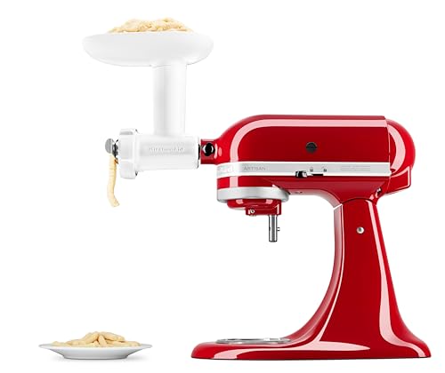 KitchenAid Attachment Meat Grinder - 5KSMFGCA - Chopper for KitchenAid stand mixer - Vegetable grinder - with spritz cookie attachment in 5 shapes.