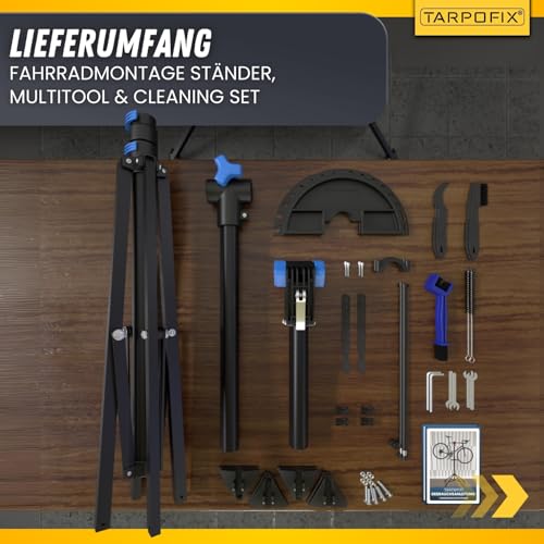Tarpofixยฎ Bicycle Assembly stand up to 50kg for E-bike | Bicycle Assembly stand for bicycles | Professional Bicycle Repair stand | Heavy duty bike holder Ebike | Bike stand repair & maintenance | Anthracite