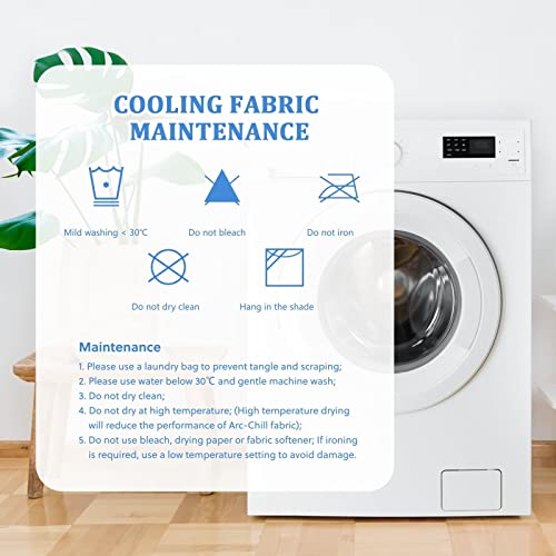 HOMFINE Cooling Blanket Double-sided Cooling Blanket - Lightweight Cooling Blanket for Humans Q-Max > 0.4 Summer Blanket Cooling Self-cooling Blanket Summer Blanket Cooling Blanket for Bed, Orange, 130 x 180 cm