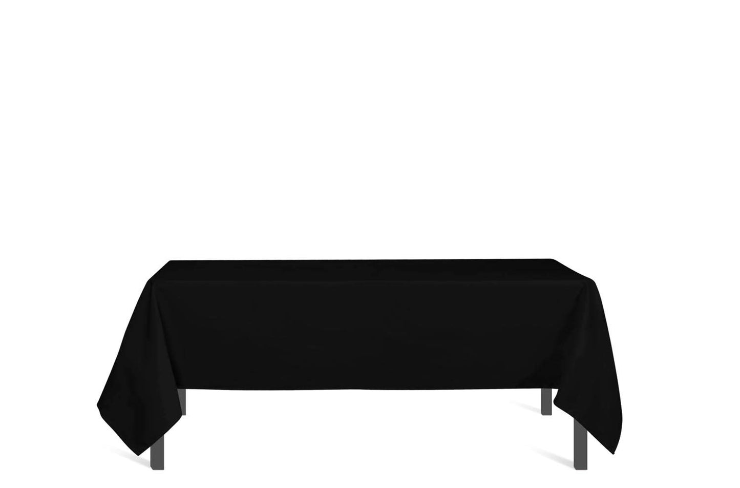 Soleil d'ocre Stain-Resistant Tablecloth Rectangle 160x270 cm Alix Black, Polyester