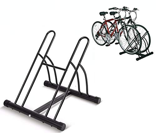 INION MHBB5012 - Bicycle holder for 2 bicycles. Free-standing bike stand, assembly stand, repair stand, bike parking stand, bike holder. Floor stand/keys.