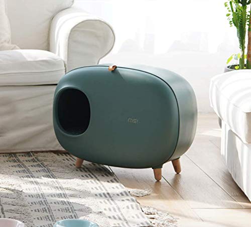 MakeSure cat litter box with drawer - Green - 60 x 38 x 45 cm - Design