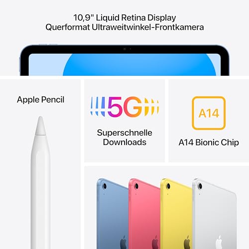 Apple 10.9" iPad (Wi-Fi + Cellular, 256GB) - Blue (10th Generation)