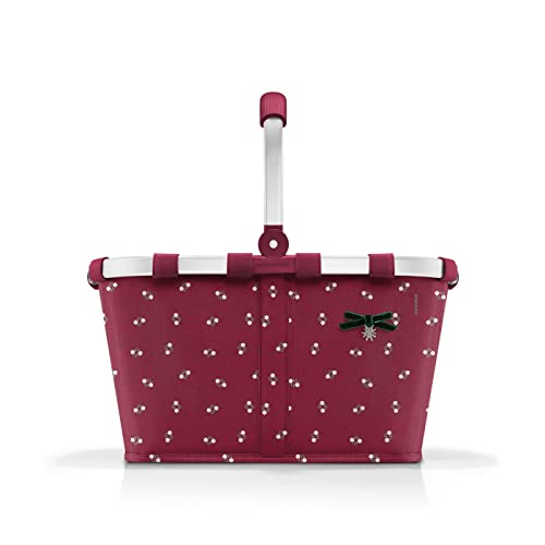 reisenthel carrybag Bavaria Ruby. Sturdy shopping basket with ample storage and convenient interior pocket. Elegant and water-repellent design.