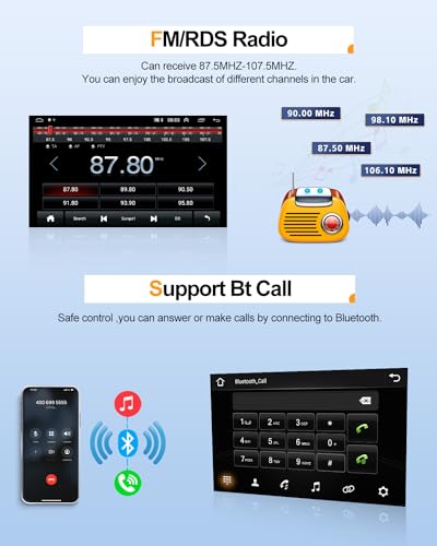 2G+64G CAMECHO car radio for Porsche Cayenne 9PA 2002-2010 with Carplay Android Auto GPS, Android 13 car radio with 9-inch screen HiFi RDS Bluetooth+rearview camera trim Canbus