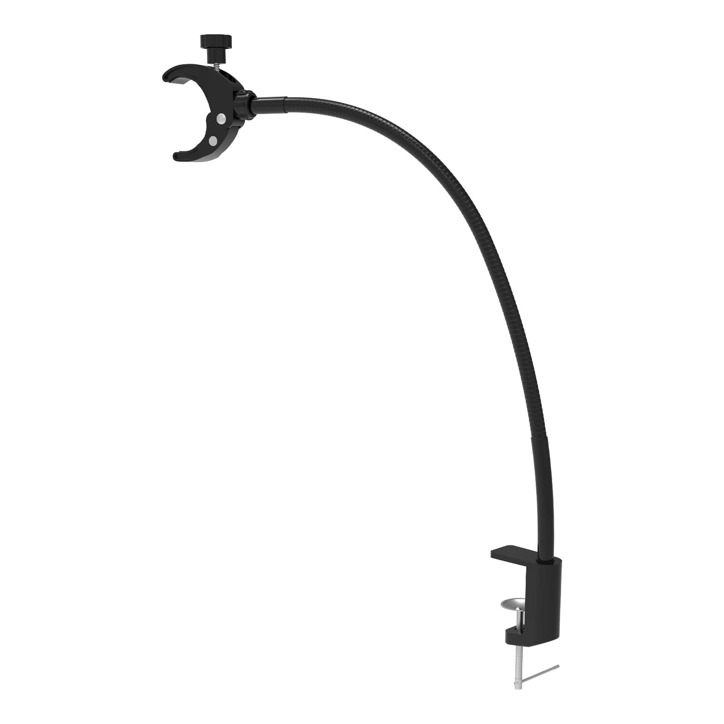 Linkidea hands-free hair dryer holder made of stainless steel, adjustable hair dryer holder for dog and pet grooming, for the desk (black)
