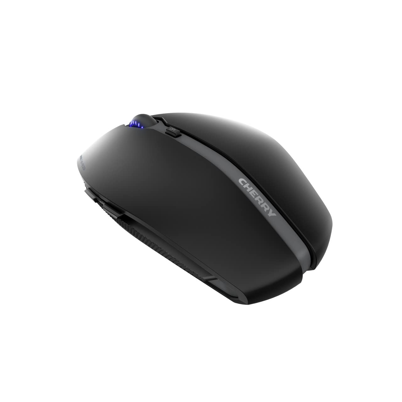 CHERRY GENTIX BT, Wireless Bluetooth mouse, Multi-Device function for up to 3 devices, Switchable resolution (1000/2000 dpi), Battery-powered, Black