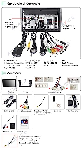 ACAVICA Android 12 car stereo for Toyota Avensis T270 2009-2014 9 inch Sat Nav GPS Navigation Stereo with Wireless Carplay Bluetooth WiFi DSP USB (for Toyota Avensis T270 2009-2014)