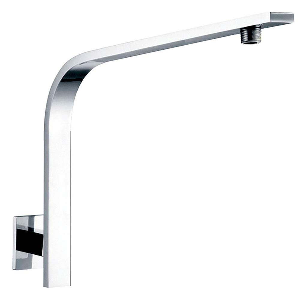 Ownace solid brass shower head holder, swan neck, square, wall mounted, chrome plated, for shower set.
