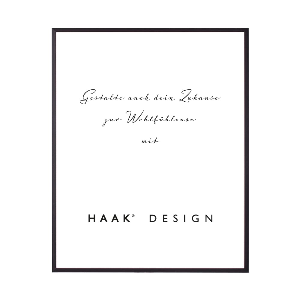 HaakDesign slim picture frame Alena Aluminum 80 x 120 cm Black (matte) Photo frame, gift idea