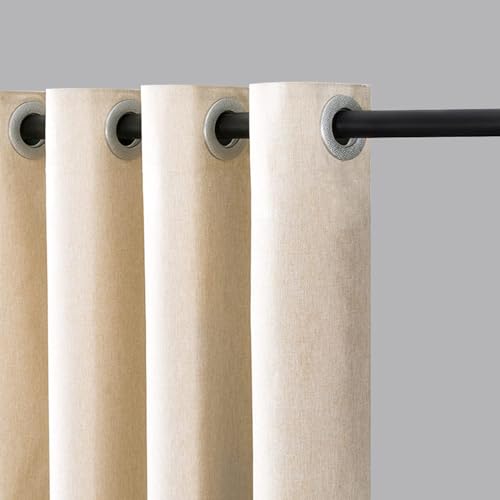 GOLDION curtain rod Multifunctional telescopic rod without drilling 110-410cm Matte Black Extendable Clamp Curtain Rod - Extra Long Telescopic Rod - for room divider, curtain and balcony