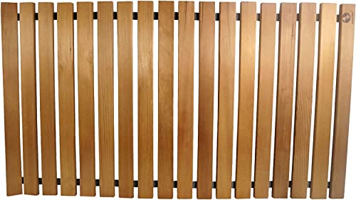 SudoreWell® 2 x Sauna Roll Grate Wooden Mat Floor Grate Red Cedar 90 x 50 x 1.5cm (V-C001)