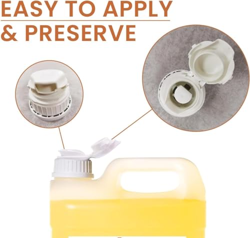 Almond Oil ORGANIC Pure, Cold Pressed, Natural. Cosmetic Massage Oil, Hair and Beard Oil, Body Oil, Anti-Wrinkle Facial Oil, Stretch Marks, Nails, Almond Oil Baby, Scalp Oil - 5000 ml