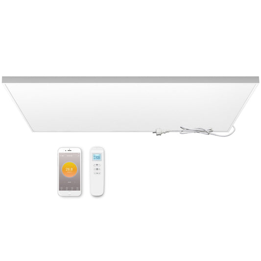 Infrared ceiling-mounted heater with thermostat 860 watts, APP remote control, ceiling heating infrared, electric heating panel radiator, overheating protection energy-saving.