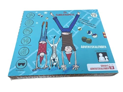 Advent calendar 2025 Games for the whole family The 24 best family games in just one box! With illustrated step-by-step instructions For ages 6 and up - German edition