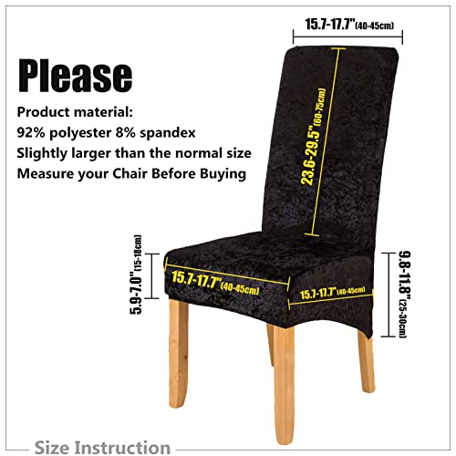 Chair Covers 4 Pack Chair Cover Elasticity Spandex Universal Covers for Chairs Modern and Elegant Look Chair Protection Covers With Elastic Band for Dining Room, Banquets, Parties, and Decoration