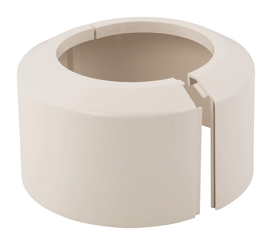Sanitop-Wingenroth clamping rosette for connection bend or pipe | Ø 110 mm | Height 100 mm | Wall rosette for toilet | Covering up unsightly areas | Cover rosette for toilet | Plastic | Pergamon | 21788 0