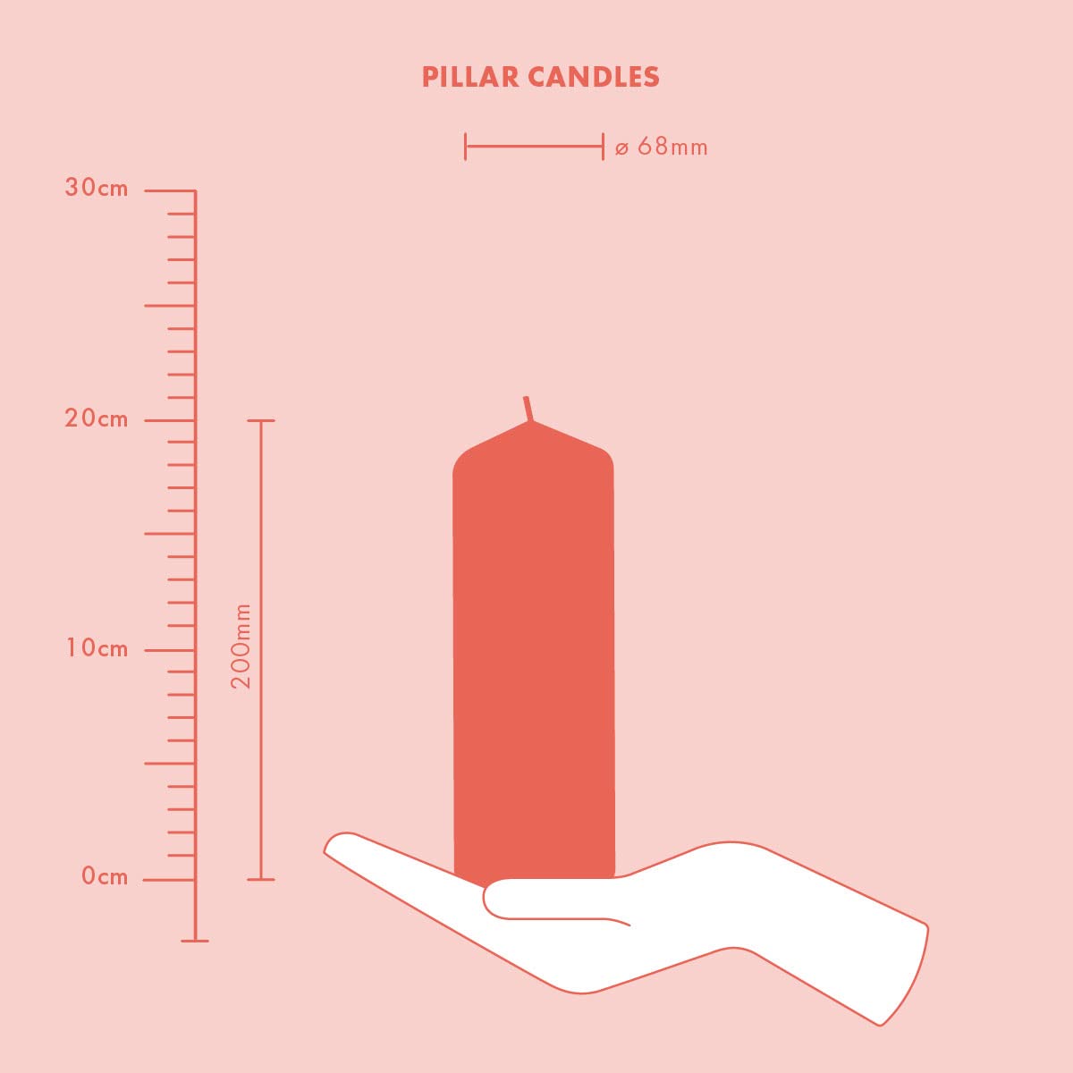 Bolsius smooth pillar candles - burgundy - 4 pieces - 20 x 7 cm - 75 hours burning time - unscented - contains natural plant wax - palm oil free.