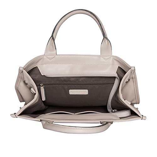 TOM TAILOR bags Teresa women's shopper shoulder bag with zipper medium gray.