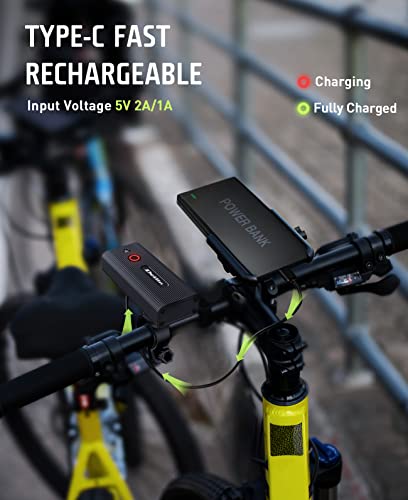 Deilin bike light, 5200 mAh, bicycle lighting, 2400 lumens, powerful LED bike lamp, rechargeable, Type C, bike headlight for mountain bike, road bike, cyclist.