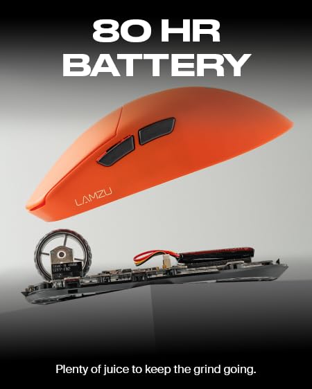 Fnatic x Lamzu Maya X 8K Medium-Large Wireless Pro Gaming Mouse Special Edition, Pixart 3950 sensor, light 47g, up to 80h battery life/1kHz polling rate, optical switches, Windows & Mac compatible.