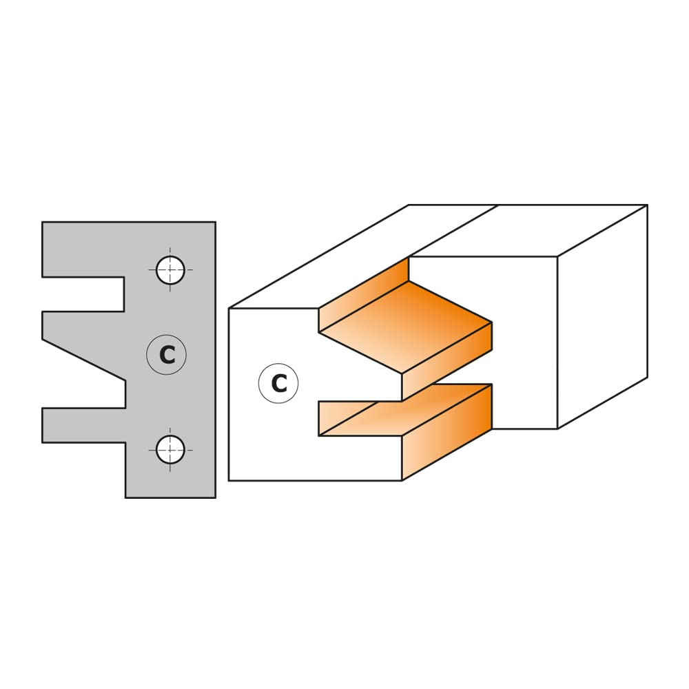 CMT ORANGE TOOLS 694.014.30 - HM PROFILE AND COUNTERPROFILE CUTTER HEAD D=120X40X30