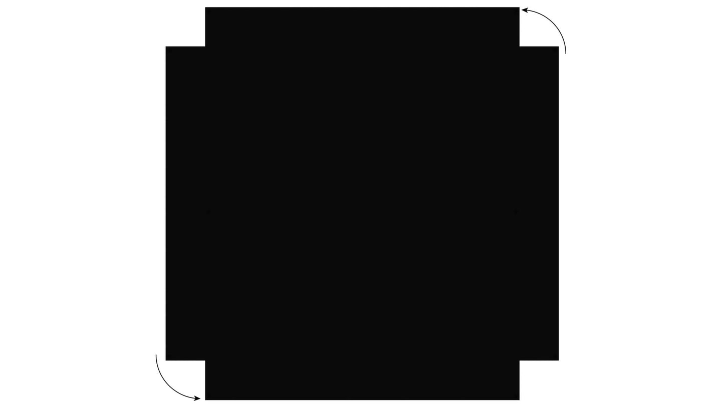 ALLboards Frameless SLIMboard - Chalkboard surface - 150x120 cm + FREE