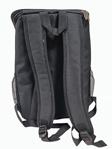 MCXKJ 22L Cooler Backpack Picnic Bag, Large Insulated Cooler Bag for Men and Women for Beach, Picnic, Camping, BBQ, Hiking Meals and Drinks (Black)