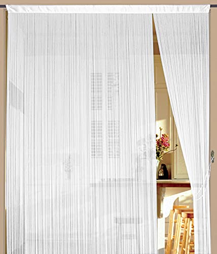 Kaikoon string curtain thread store thread curtain fair 200 cm x 500 cm white