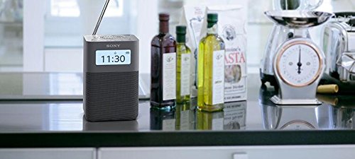 Sony XDR-V20D radio, DAB+, with stereo speakers, grey.