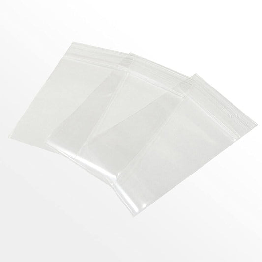 1000 pieces of resealable zip bags, poly bags, quick closure bags, LDPE, 100 x 150 mm.